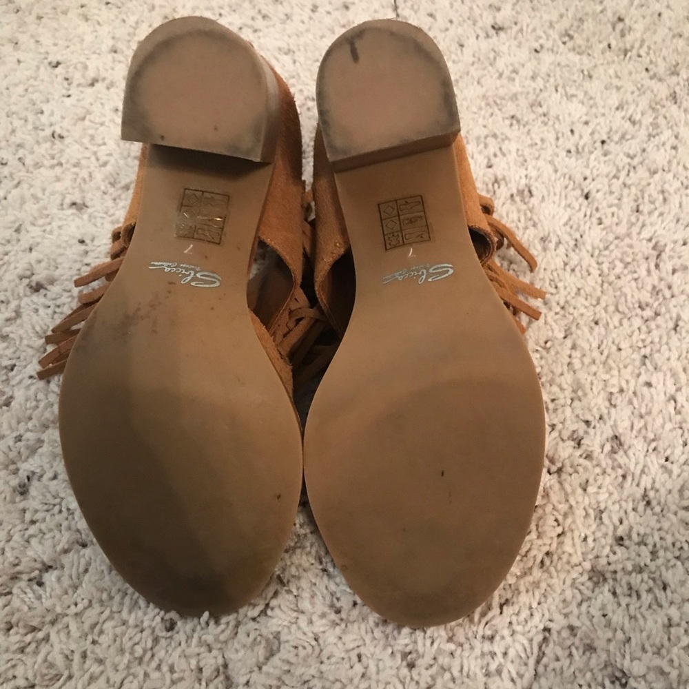 Fringe Opened Toe Booties - image 4